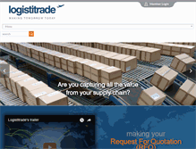 Tablet Screenshot of logistitrade.com